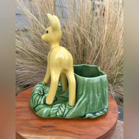 MCM Shawnee USA Pottery Deer Planter - Picture 3 of 9